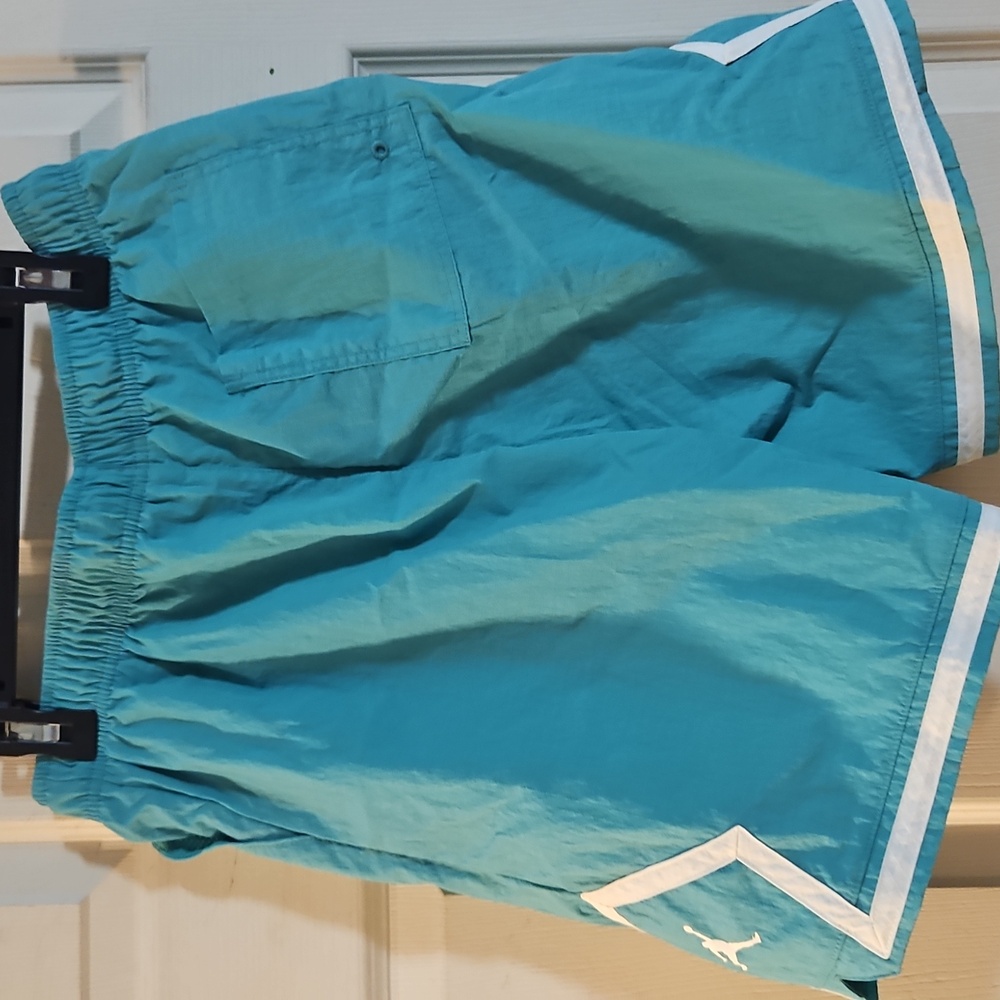 Jordan Boys’ Poolside Woven Diamond Shorts: TEAL: NEW WITH TAGS: SIZE L - Picture 5 of 5